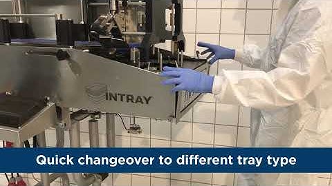INTRAY - denesting with two Twin Buffer denester on index conveyor