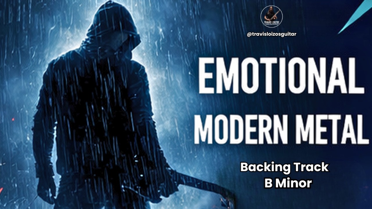 Emotional Metal Guitar Backing Track | B minor Intensity