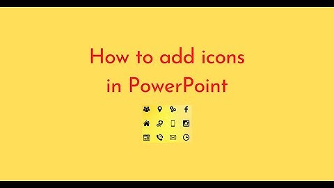 How to add icons in PowerPoint
