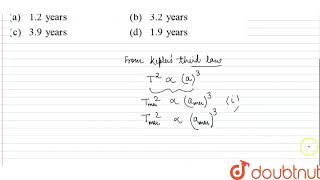 The semi-major axes of the orbits of mercury and mars are respectively 0.387 and 1.524 in