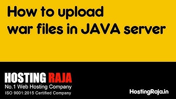 HostingRaja - Java WAR File Upload Execution Using UI (User Interface), Easy Method