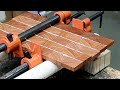 Gluing thin blanks for inlays