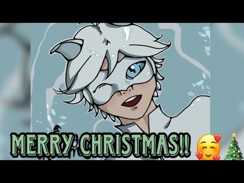 FanArt - Chat Blanc - Merry Christmas 🐈 [Procreate]