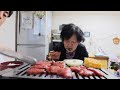 【일본아저씨】할머니 집에서 야키니쿠 먹었어요‼️ばあさんちで焼肉したよ！YAKINIKU 먹방 브이로그 일상 집콕 STAY HOME 焼き肉　ヤキニク　mukbang イワシタ　炙り屋