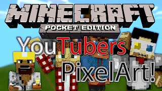 Minecraft Pe Youtubers Pixelart Map W Jfm Ace - Download - Short Trailer
