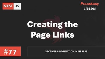 #77 Creating the Page Links | Pagination in Nest JS | A Complete Nest JS Course
