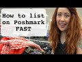 How To List Clothing On Poshmark Fast - 20 Items Photographed & Listed In 1 Hour