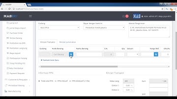 Software Akuntansi MAS - Pembelian Dengan Serial Number