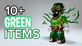 10 FREE GREEN ITEMS ROBLOX! 😱😳 (2023)