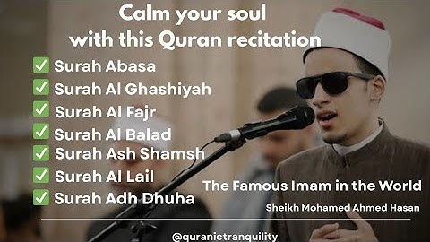 محمد احمد حسن | سوره های اباصه، غاشیه، فجر، البلد، شمس، اللیل و ذحیه».