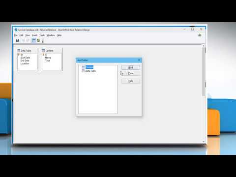 How to create a relationship between two tables in OpenOffice™ database :Tutorial