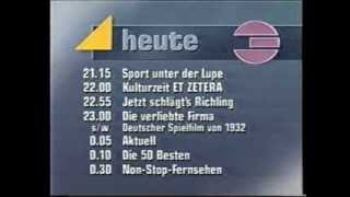 Programmvorschau Vorabendprogramm Heute Im Ersten Ard Sdr 4.6.1992