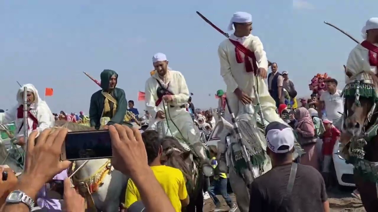 التبوريده 🐎🐎اصاله و ثرات مغربي 🇲🇦🇲🇦عريق لقطات من موسم سيدي اسماعيل#موسم_التيوريده #خيول_عربية_اصيلة