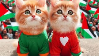 Download lagu Kucing Nyanyi Lagu Palestina Atuna Tufuli (Atouna El Toufoule) Versi Video Kucing Lucu