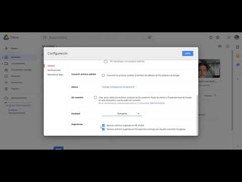 Cómo compactar la interfaz de Google Drive