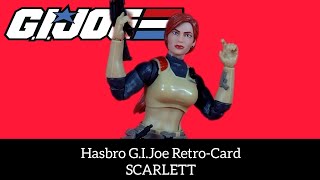 HASBRO G.I.JOE RETRO-CARD Scarlett