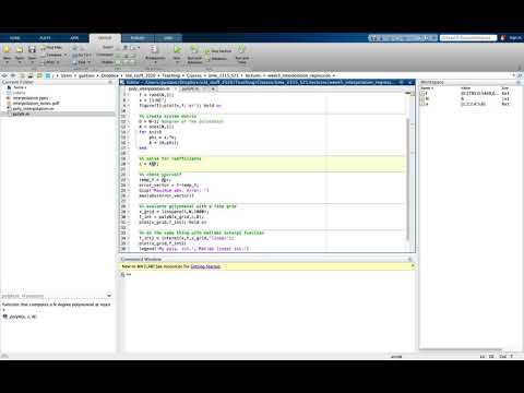 Interpolation with Matlab