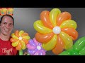 como hacer flores con globos - globoflexia flor - como hacer una flor con un globo