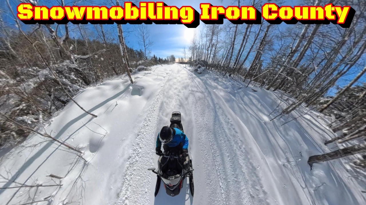 Snowmobiling Iron County Wisconsin -