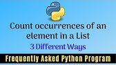 Frequently Asked Python Programs - YouTube