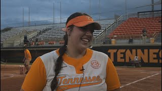 Bonus: Lady Vol pitcher Payton Gottshall after a game one win over LSU