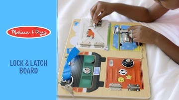 Melissa & Doug Lock & Latch Board