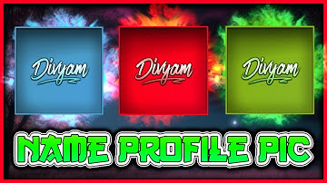 How To Make Signature Profile Pic On Android | PS TOUCH