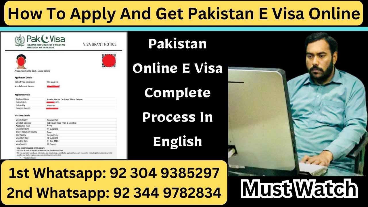 Pakistan Online E Visa Complete Process In English | Pakistan Tourist Visit Visa & Family Visit Visa
