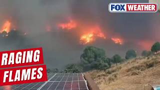 Thousands Of Residents Flee Their Homes As Wildfires Spread Across Parts Of Spain