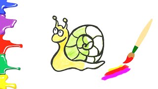 Як намалювати Равлика / Вчимося малювати / How to draw a Snail