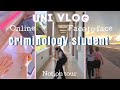 Uni vlog as a criminology law student 👮‍♀️ 1st week of school 📚 face to face and online ,notion tour