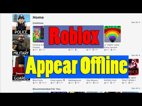 If ROBLOX ever gets an offline mode, this is how it should