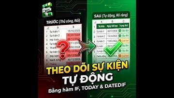 Cách Theo Dõi Sự Kiện Bằng Hàm Excel Đỉnh Cao