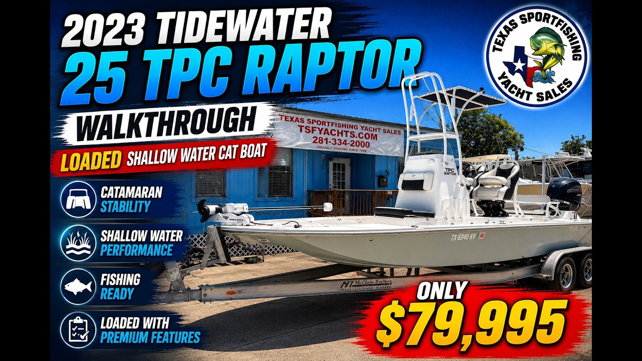 2023 Tidewater 25 TPC Raptor For Sale 🔥 Only $79,995