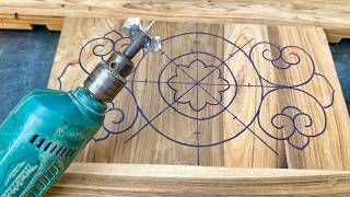Amazing Wood Carving With Drilling Bits by PVJ wood carving 