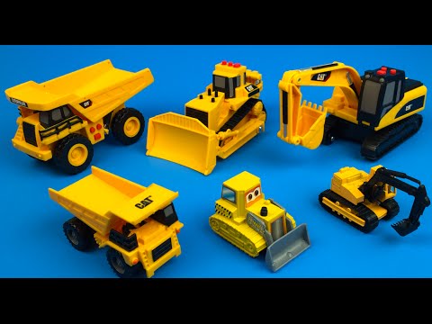 Caterpillar CAT Mini Mover Dump Truck & Bulldozer Construction Toy Vehicles