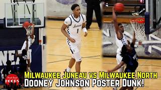 Dooney Johnson And Milwaukee Juneau DUNK EVERYTHING vs Milwaukee North!