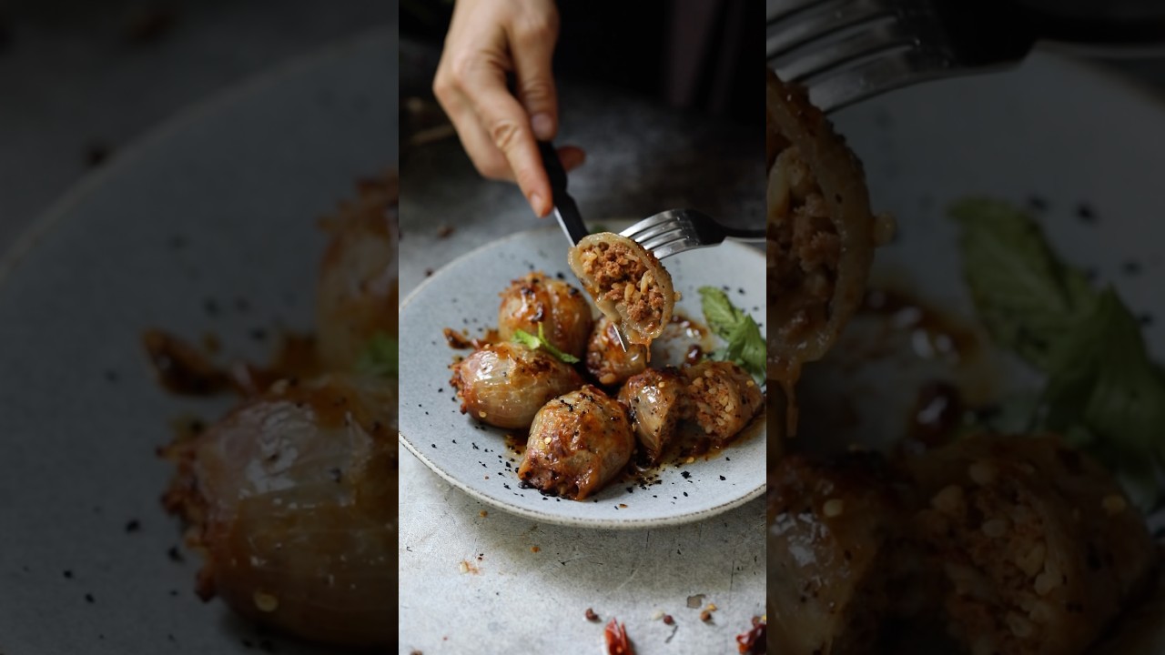 Stuffed Onions, recipe on my website ☺️ #food