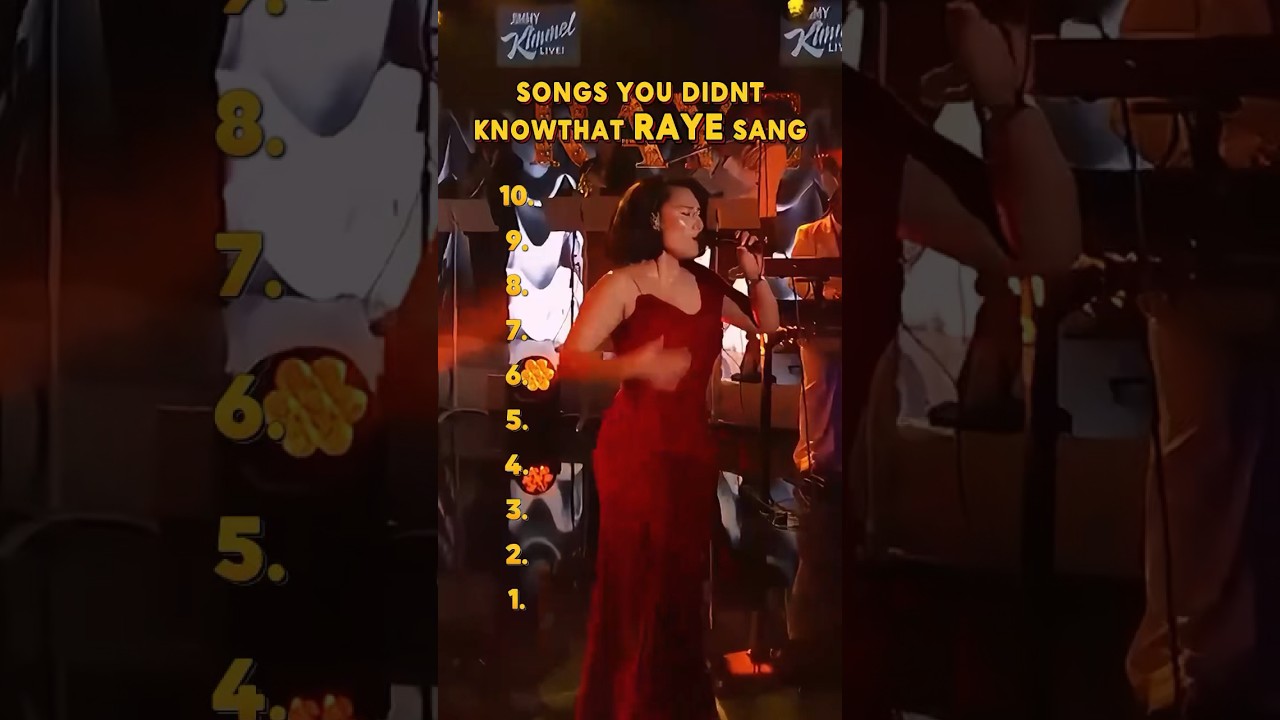 Do you realize RAYE sings all these songs? #raye #music #singer #songlist