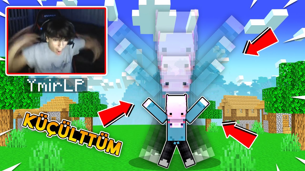 Minecraft'ta BOYUNU KÜÇÜLTEREK Kardeşimi TROLLEDİM!!