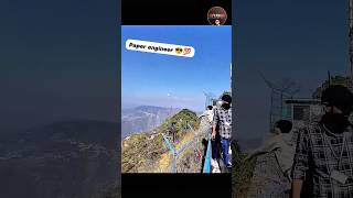 Viral paper Boomerang 🪃😍, paper plane that returns, easy flying paper airplane, #shorts #paper