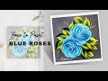 step by step simple and easy acrylic painting Roses flower technique  SLOW VERSION