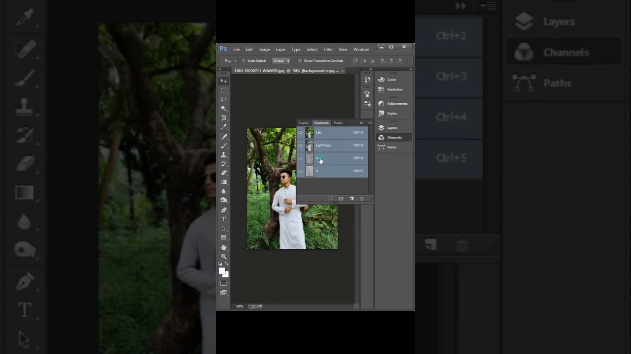 Cyan Blue Color Grading In Photoshop Bangla Tutorial 
