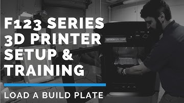 Stratasys F123 Series 3D Printer Setup - Loading a Build Plate