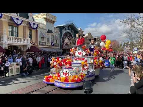Super Bowl LVII MVP Cavalcade with Patrick Mahomes - Disneyland 2023