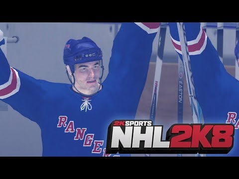 NHL 2K8 with Current Rosters Gameplay - Devils vs Rangers (Xbox 360)