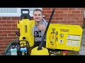 Karcher k2 max bar 110 1400w360lh145 pressure washerreviev assembly and testing