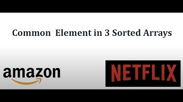 [Medium] Common Element in 3 Sorted Arrays
