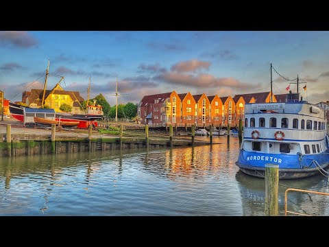 Walking in Husum- A Beautiful Small Town of Germany - 4K UHD