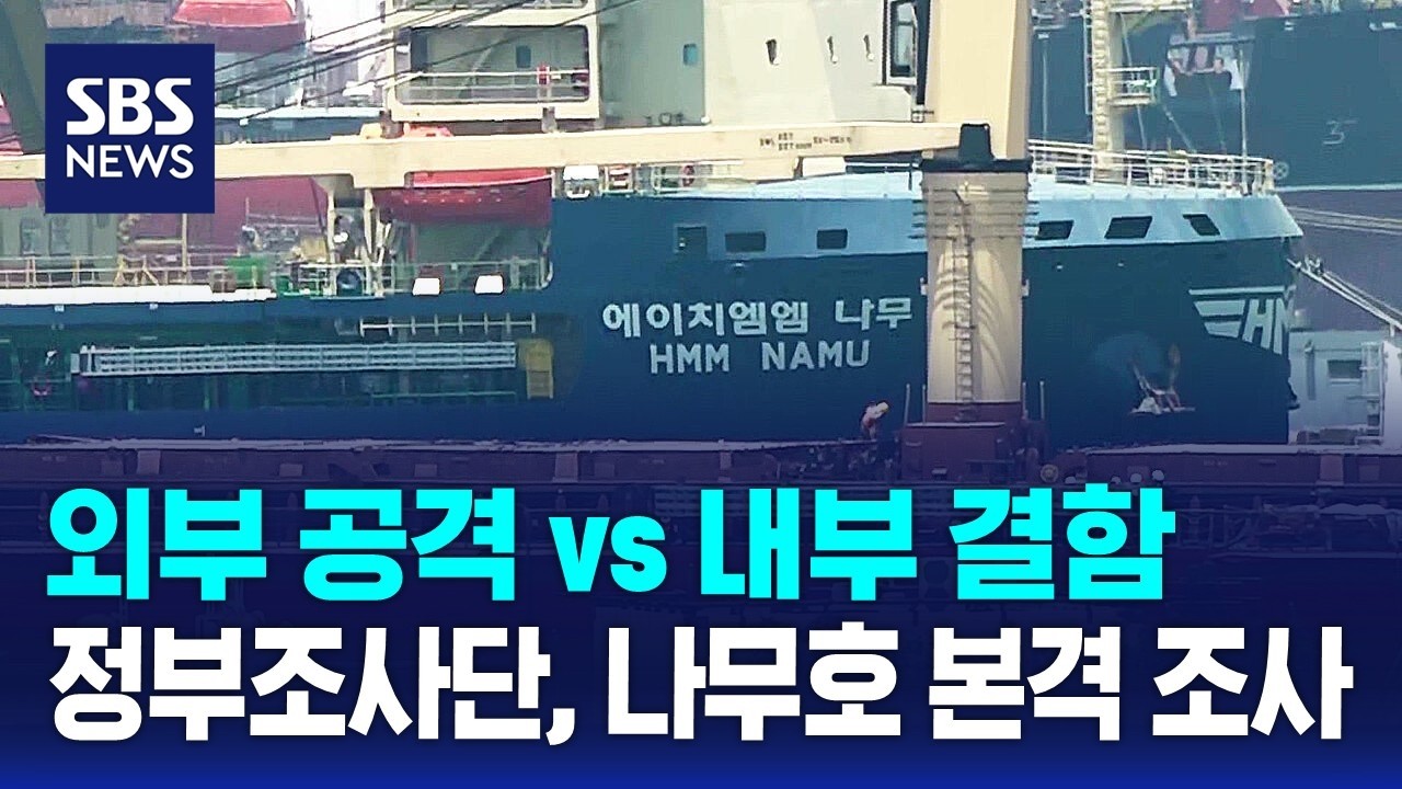 외부 공격 vs 내부 결함..정부조사단, 나무호 본격 조사 / SBS